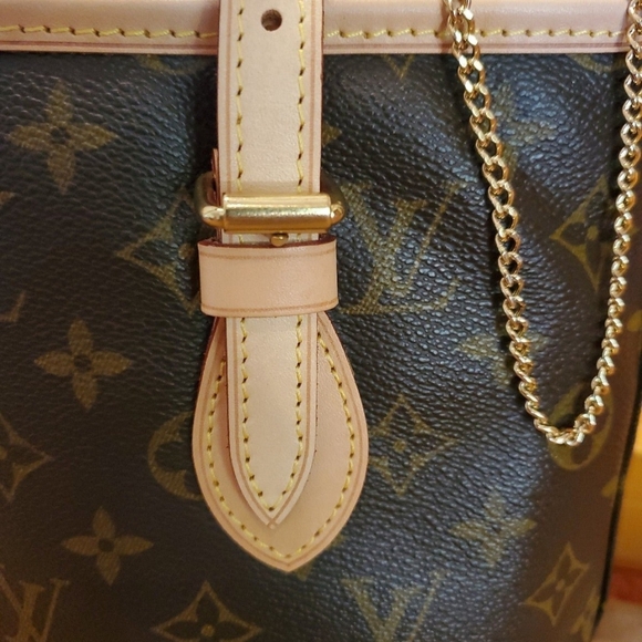 Louis Vuitton Monogram Brown Cream Shoulder Bag - Picture 2 of 5